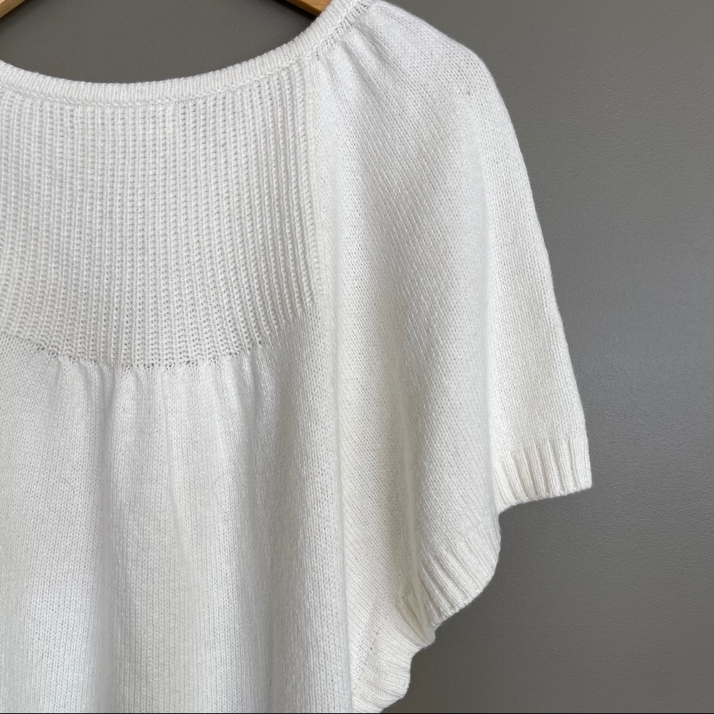 NWT Anthropologie Belle Sweater Top Ivory Size Med - Picture 15 of 16